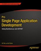 Pro single page application development : using Backbone.js and ASP.NET /