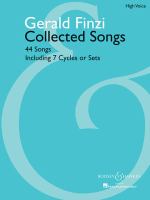 Collected songs : 44 songs, including 7 cycles or sets /