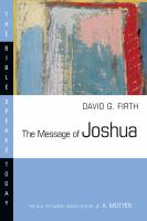 The message of Joshua : promise and people /