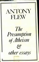 The presumption of atheism and other philosophical essays on God, freedom, and immortality /