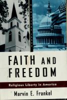 Faith and freedom : religious liberty in America /