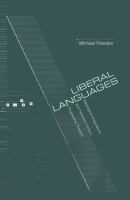 Liberal Languages Ideological Imaginations and Twentieth-Century Progressive Thought /