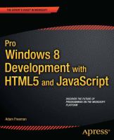 Pro Windows 8 development with HTML5 and JavaScript /