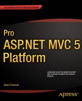 Pro ASP.NET MVC 5 platform /