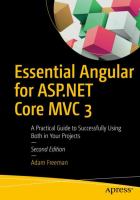 Essential Angular for ASP.NET Core MVC 3 : a practical guide to successfully using both in your projects /