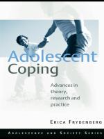 Adolescent coping : advances in theory, research, and practice /