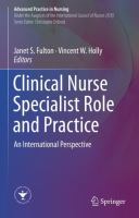 Clinical Nurse Specialist Role and Practice
