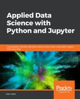 Applied Data Science with Python and Jupyter /