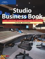 The studio business book : a guide to professional recording studio business and management /