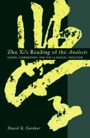 Zhu Xi's Reading of the Analects : canon, commentary, and the classical tradition /