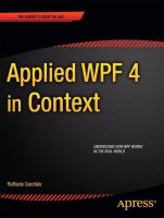 Applied WPF 4 in context /