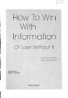 How to win with information or lose without it /