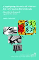 Copyright questions and answers for information professionals : from the columns of Against the Grain /