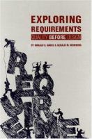 Exploring requirements : quality before design /