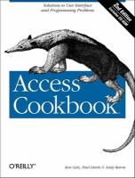 Access cookbook /