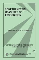 Nonparametric measures of association /