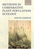 Methods in comparative plant population ecology /