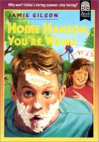 Hobie Hanson, you're weird /