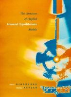 The structure of applied general equilibrium models /
