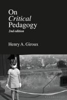 On critical pedagogy /