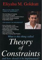 What is this thing called theory of constraints and how should it be implemented? /