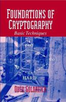 Foundations of cryptography : basic tools /