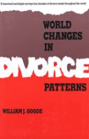 World changes in divorce patterns /