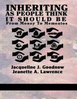 Inheriting as people think it should be : from money to mementos /