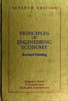 Principles of engineering economy /