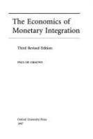 The economics of monetary integration /