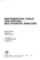 Mathematical tools for applied multivariate analysis /