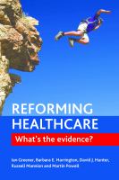 Reforming healthcare : What's the evidence? /