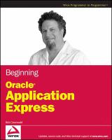 Beginning Oracle Application express /