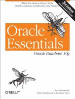Oracle essentials : Oracle database 10g /