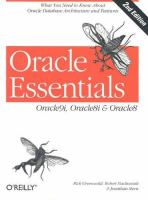 Oracle essentials : Oracle9i, Oracle8i, and Oracle8 /