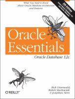 Oracle essentials /