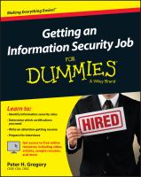 Getting an information security job for dummies /