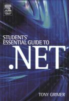 Students' essential guide to .NET /