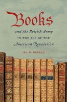 Books and the British Army in the age of the American Revolution
