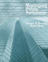 Managing public relations /