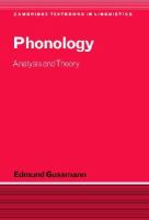 Phonology : analysis and theory /