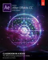 Adobe After Effects CC classroom in a book (2018 release) : the official training workbook from Adobe /