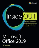 Microsoft Office 2019 inside out /