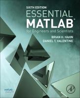 Essential MATLAB for Engineers and Scientists.
