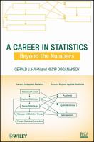 A career in statistics : beyond the numbers /