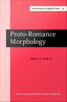Proto-romance morphology /