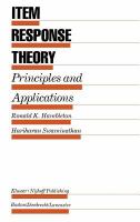 Item response theory : principles and applications /