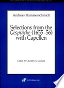 Selections from the Gespräche (1655-56) with capellen /