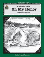 A literature unit for On my honor by Marion Dane Bauer /