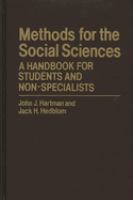 Methods for the social sciences : a handbook for students and non-specialists /
